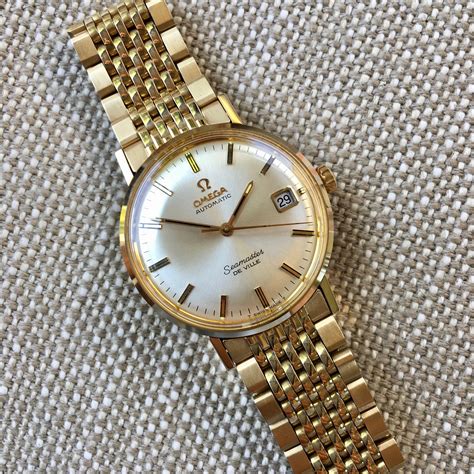 vintage omega seamaster deville gold|Omega Seamaster deville stainless.